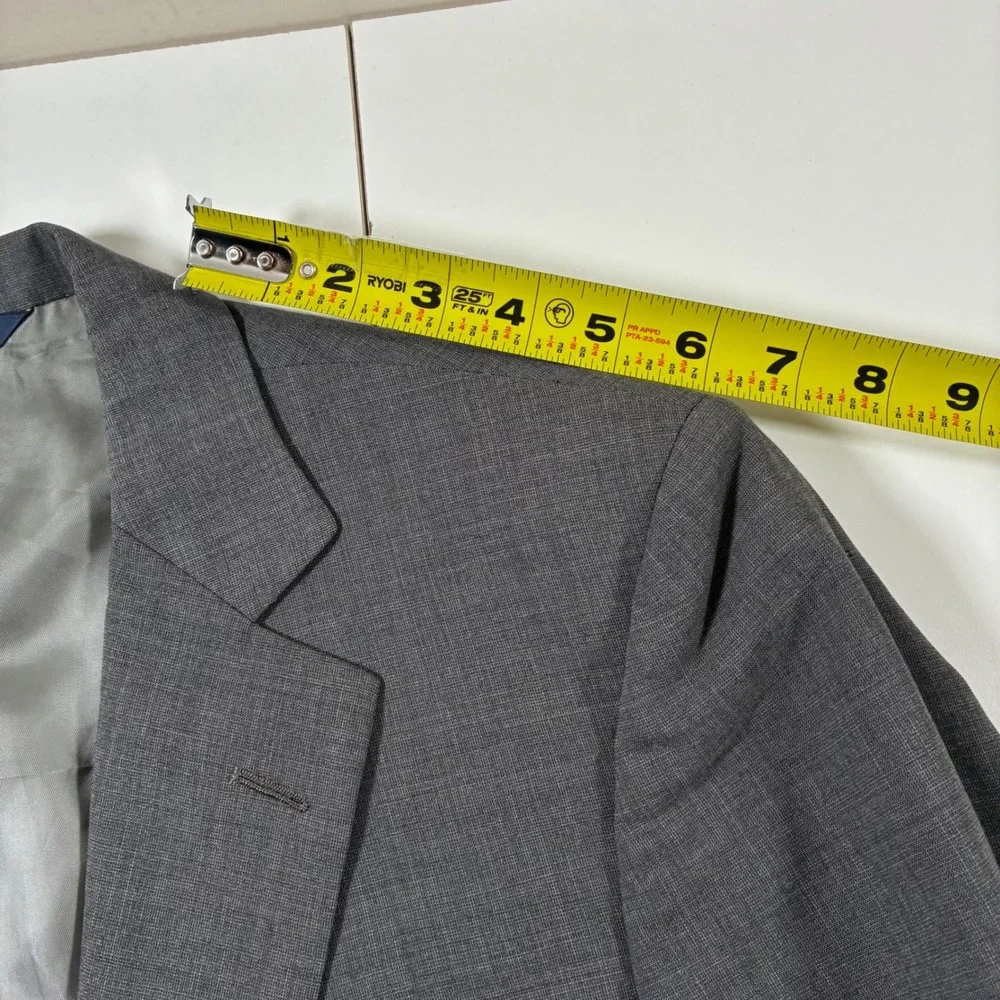 Brooks Brothers Fitzgerald BrooksCool Blazer 40R Grey Wool Full Canvas Modern